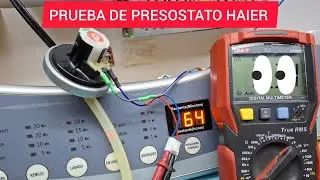 КАК ПРОВЕРИТЬ ДАТЧИК ДАВЛЕНИЯ НА СТИРАЛЬНОЙ МАШИНЕ HAIER XQB120-9188