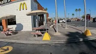 Powerade, Fries, Coffee, McDonald's Drive Thru Mobile App Order, Gila Bend, Arizona 24 Dec 2023, NGH