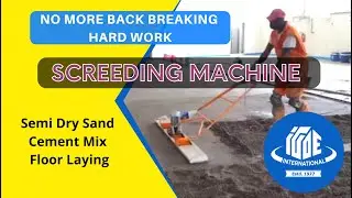 Electric Vibrating Screed for Semi Dry Sand & Cement Mix for Floor Laying I Igoe International Ltd