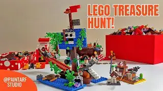 LEGO TREASURE HUNT! 🤯 Amazing Pirate Ship & Custom Water Build
