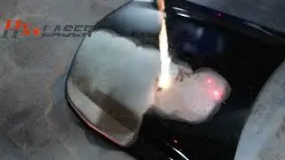 200W Pulsed laser cleaning machine for cleaning car door paint#lasercleaning