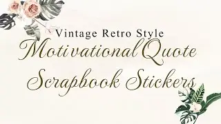 Cart in Mart Vintage Retro Style Motivational Quote Scrapbook Stickers
