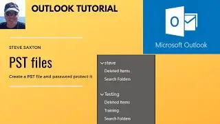 PST File in Microsoft Outlook.  PST files