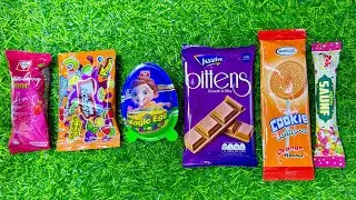 ASMR Most Popular Candys / Some Lots Of Colorful Rainbow Lollipop Candy / Unpacking Chocolate Candy