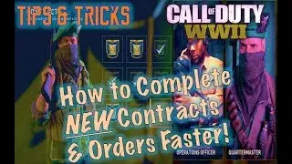 How to Complete the NEW Daily Orders and Contracts FASTER in Call of Duty WW2 | Tips and Tricks