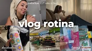 DAILY VLOG | desabafos, trabalho CLT, mercado, farmácia, cuidado capilar 🎀⭐️💗