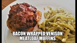 Bacon Wrapped Venison Meatloaf Muffins
