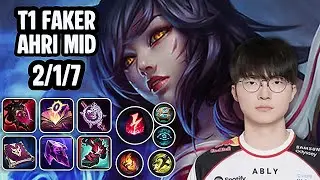 T1 Faker Ahri Mid SoloQ Replay 20260213