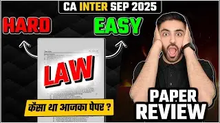 Law Paper Review CA Inter Sep 2025 | paper Analysis | Law paper review today