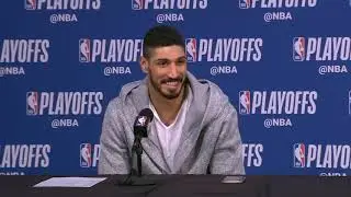 Enes Kanter postgame press conference | Thunder vs Blazers - Game 1