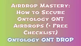 Claim Free Ontology ONT Airdrop  | Learn How to Swap or Sell Ontology ONT Airdrop