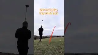 Chris hitting 240 Yard Drive with Ping G400 Max on Par 4 Hole 3 Tunshill #golfswing