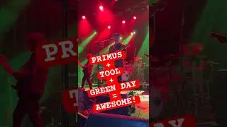 Primus brings up Chancellor and Dirnt at the Bass Magazine Awards show! #primus #bass