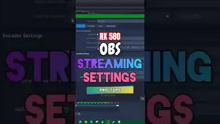 RX 580 OBS Live Stream Settings #shortvideo #shorts #short #youtubeshorts #obssettings #rx580 #obs