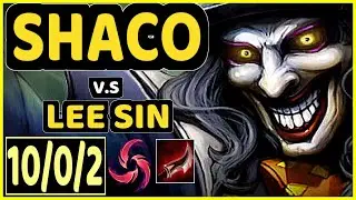 CHASESHACO (SHACO) vs LEE SIN - 10/0/2 KDA JUNGLE CHALLENGER GAMEPLAY - NA
