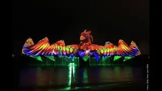 3D Laser Show  Wings of time at Sentosa Beach Island, Singapore