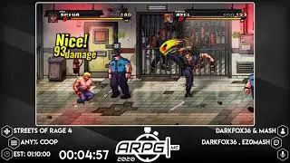 ARPGME 2020 - Streets of Rage 4 - Any% Co-Op by darkfox36 & MASH
