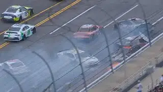 Sheldon Creed, Brandon Jones, and Others involved in Huge Crash Early at Talladega 2025 
