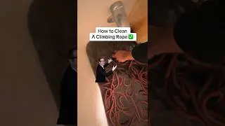 Как стирать альпинистскую веревку #скалолазание