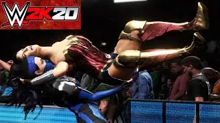 Wonder Woman v Kitana! - WWE 2K20 Falls Count Anywhere Iron Woman Match