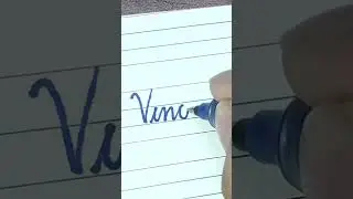 &ldquo;Vinod&rdquo; How to Write Your Name in Cursive Writing | #shorts