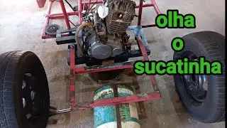 mais um etapa , adapta&ccedil;&atilde;o do coxin do amortecedor do Kadett para o motor de moto
