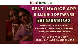 Top Costume Rental Software for Wedding cloth rent bill invoice format template stock management app