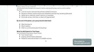 Group Activism Proposal: Research