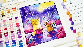Color With Me (ASMR) | Cozy Cuties Coco Wyo Coloring Book | Using Ohuhu Markers