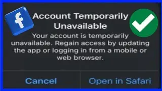 Soluci&oacute;n al problema de la cuenta de Facebook temporalmente no disponible