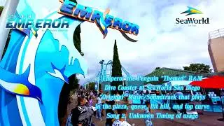 Emperor B&M Dive Coaster at SeaWorld San Diego - REAL 