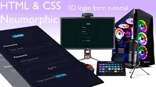 HTML & CSS 3D Login Form Animation Design Tutorial