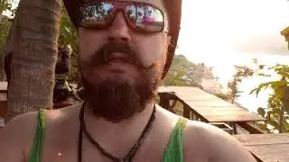 Amazing sunset on a river cool awesome pretty video,супер крутой клевый красивый шок бомба закат Лао