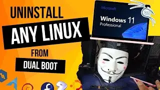 How to remove Any Linux from dual boot || Kali, Ubuntu || From Windows 11 #cybersecurity #3am