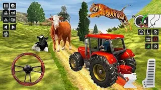 Real Tractor Trolley Cargo Farming Simulator - Indian Tractor Games - Android Gameplay #8