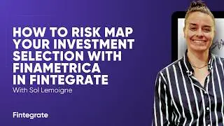 How to risk map with Finametrica in Fintegrate
