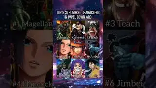 top 9 strongest characters in impel down arc | #onepiece