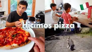 Original receta italiana de PIZZA! +Quiere que me consiga otro 😢+ Así va quedando el jardín!