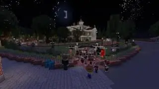 Minecraft Haunted Mansion Opening Ceremony | Disneyland Minecraft