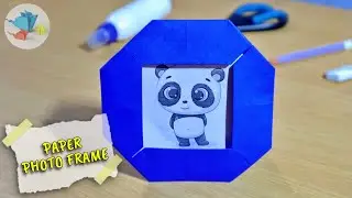 origami photo frame instructions | origami photo frame | simple origami photo frame