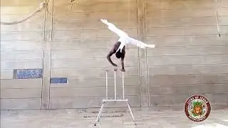 handstand act show from Ghana