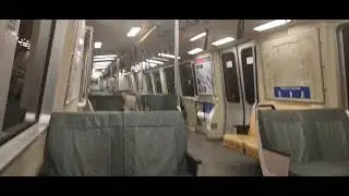 bart train ride from north concord Martinez to Pittsburgh / baypoint  at night