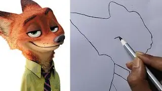 How to Draw Nick Wilde / Zootopia Nickeilde drawing