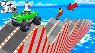 Shinchan and Franklin Tried Impossible Curvy Road Parkour Challenge in GTA 5