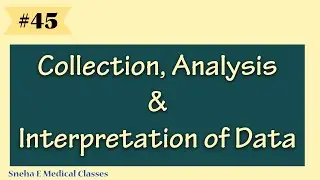 Collection, Analysis & Interpretation of Data in Community !! Community Health !!