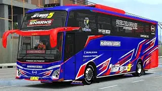 Livery Bus Narimah Trans Super Sharks Jetbus 5 Mod By KP Project | Bussid