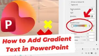 Как добавить градиентный текст в PowerPoint (стильный эффект плавного перехода цветов)