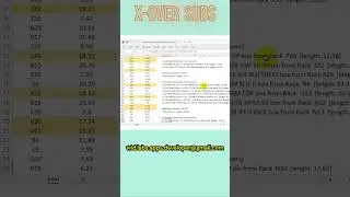 Drilling X-over Joint Simulator #drilling #completion #excel