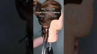 How to install single ended dreadlocks #dreadlocks #dreads #dreadextensions #hairtutorial