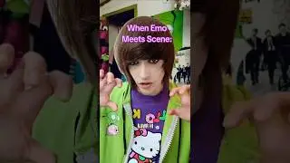 When Emo Meets Scene! @skeletonprince333 #emo #scene #alternative #2000s
